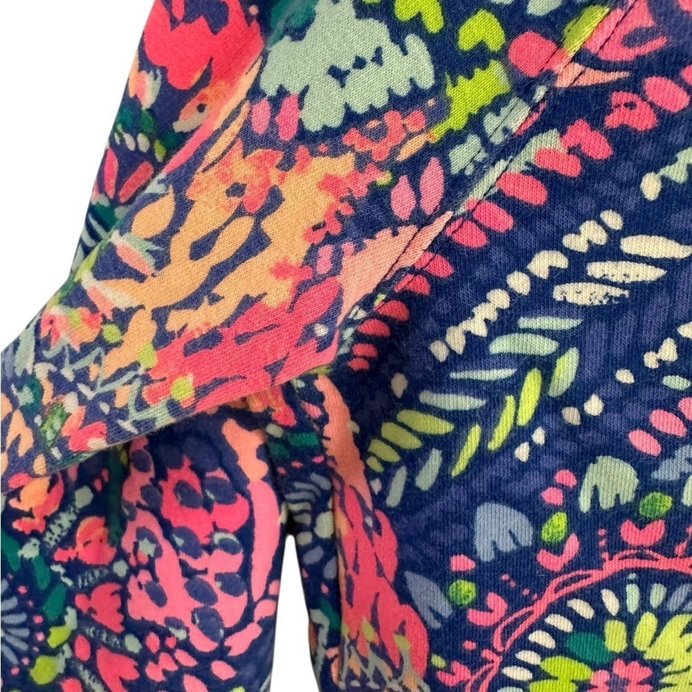 Lilly Pulitzer Pink Blue Multi No Prob Llama Skipper Popover UPF 50+ - Picture 6 of 11